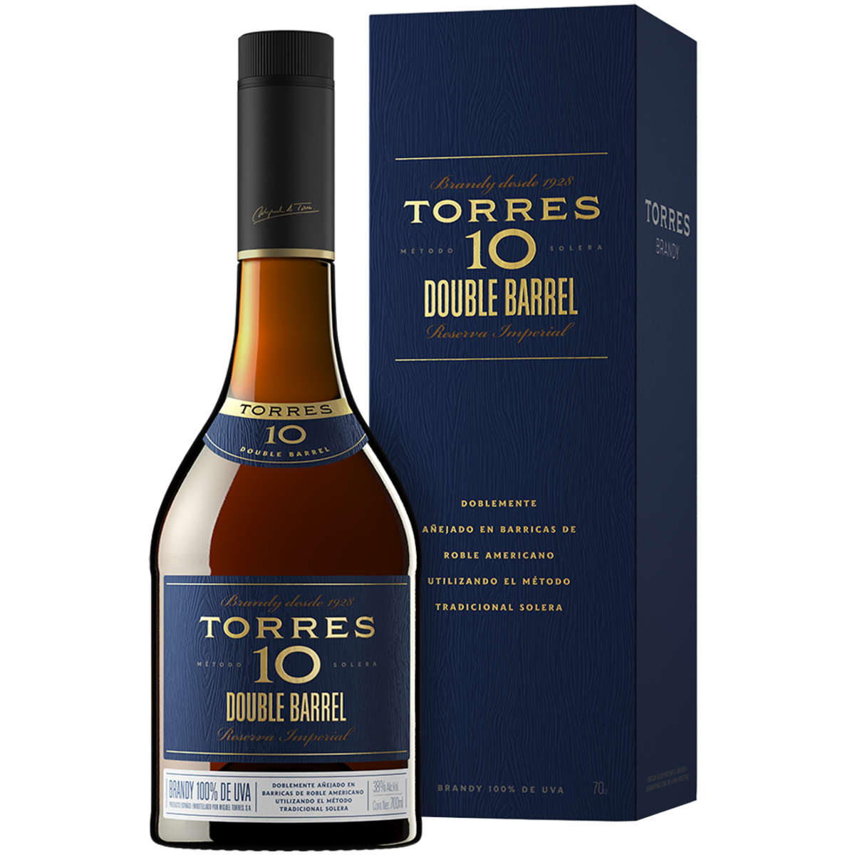 Бренди Torres 10 Double Barrel 0,7 л в подарочной упаковке