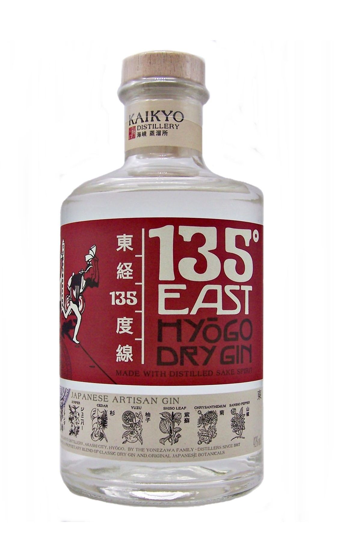 Джин 135 East Hyogo Dry Gin, 0.7 л