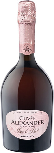 Игристое вино Aristov. Cuvee Alexander Rose de Pinot Extra Brut, 0,75 л