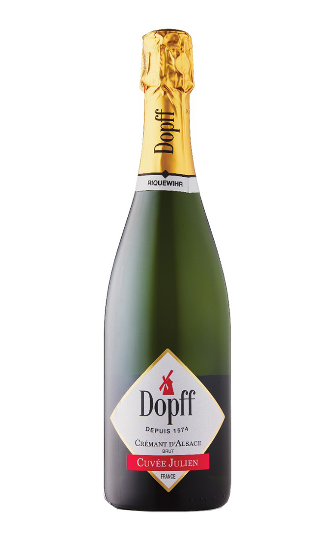 Игристое вино брют белое Dopff au Moulin Cremant d'Alsace Cuvee Julien Brut, Франц, 0.75 л