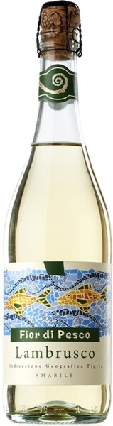 Игристое вино Fior di Pesco Bianco Amabile, Lambrusco dell'Emilia IGT, 0,75 л