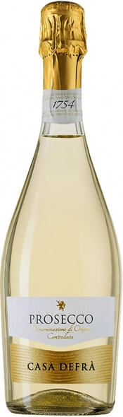 Игристое вино Prosecco Spumante Brut, Casa Defra