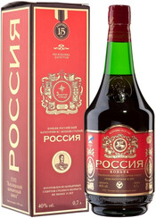 Коньяк ККЗ Россия 15 лет в подарочной коробке 40% 0,7 л