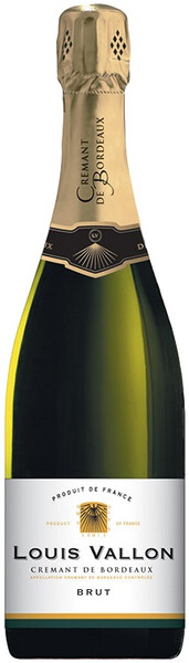 Креман Louis Vallon Cremant de Bordeaux Brut белое, сухое, 750 мл