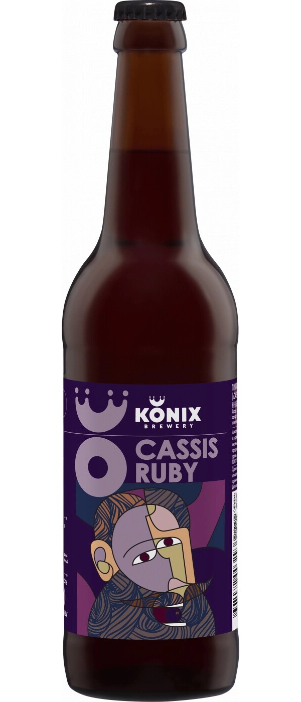 Пивной напиток Konix Cassis Ruby красный 0,45 л