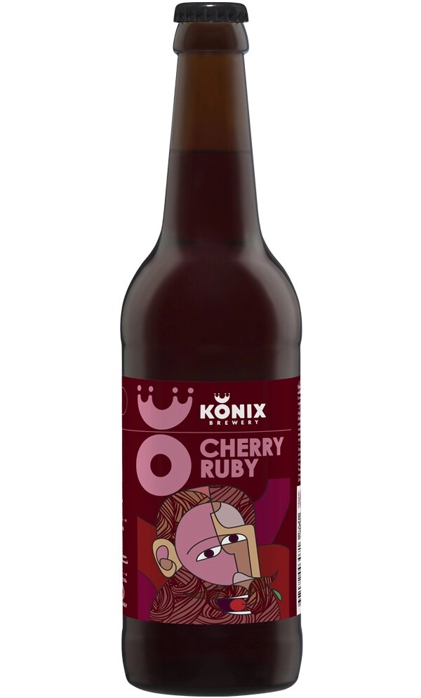 Пивной напиток Konix Cherry Ruby красный 0,45 л