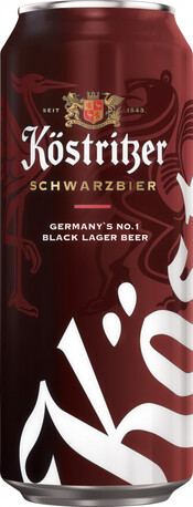 Пиво Bitburger Braugruppe Kostritzer Schwarzbier ж/б 4,8% 0,5 л