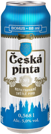 Пиво Ceska Pinta Nefiltrovane ж/б 5% 0,568 л