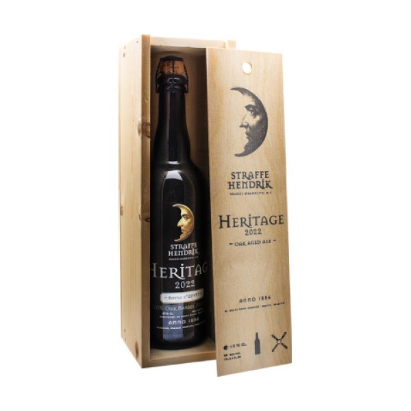 Пиво De Halve Maan Straffe Hendrik Quadrupel Heritage темное в подарочной упаковке 0,75 л