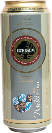 Пиво Eichbaum HefeWeizen ж/б 5,2% 0,5 л