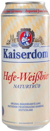 Пиво Kaiserdom Hefe-Weissbier ж/б 4,7% 0,5 л