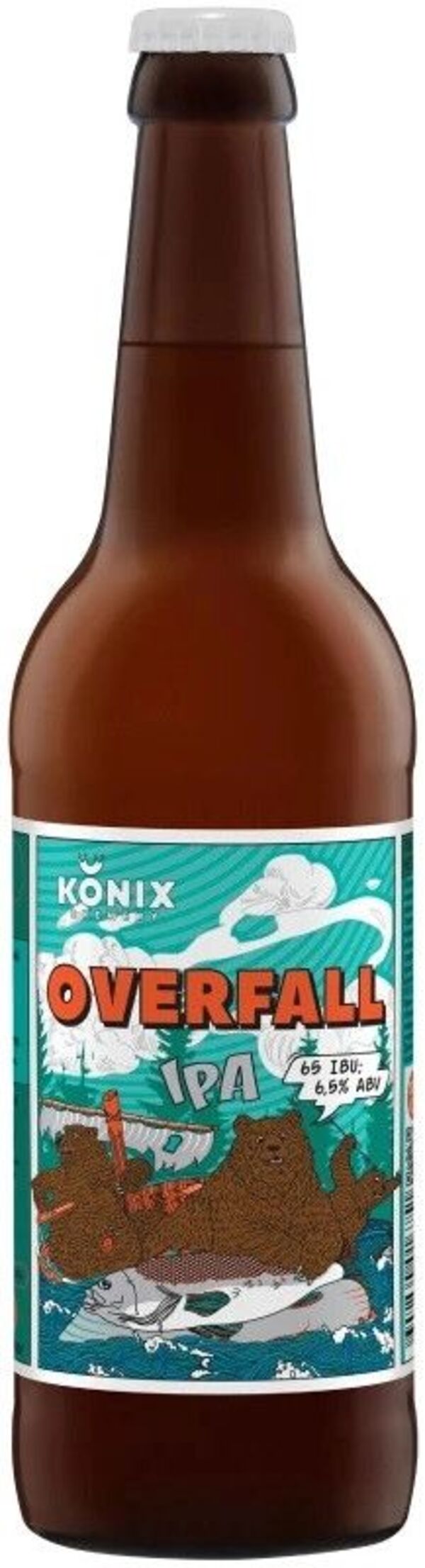 Пиво Konix Overfall IPA 0,45 л