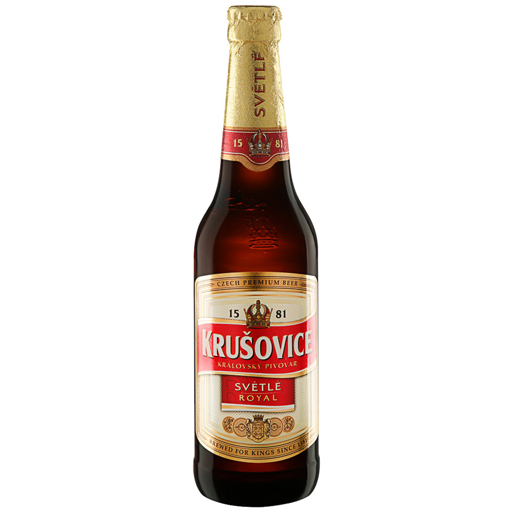 Пиво Krusovice Svetle Royal светлое 0,45 л ст/б