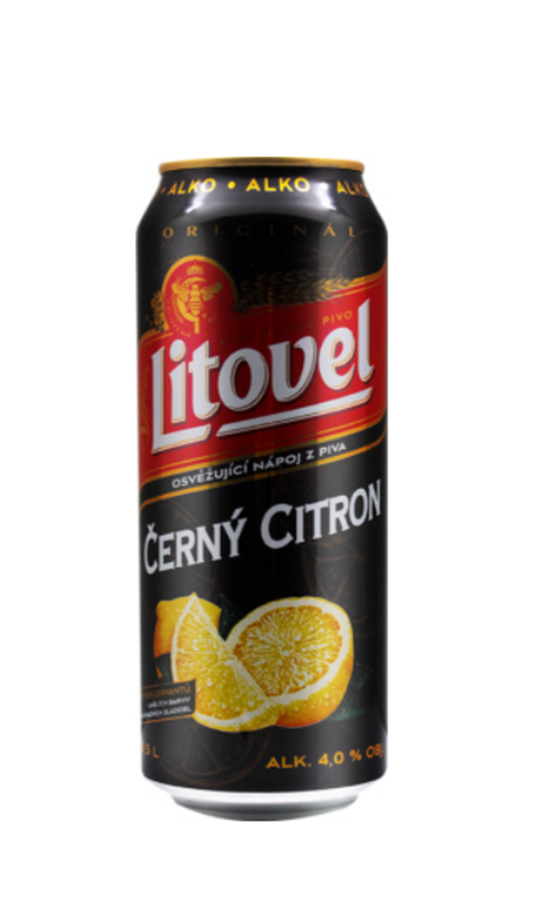 Пиво Litovel Cerny Citron ж/б 0,5 л