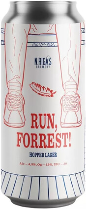 Пиво New Riga's Brewery Run, Forrest! ж/б 4,5% 0,45 л