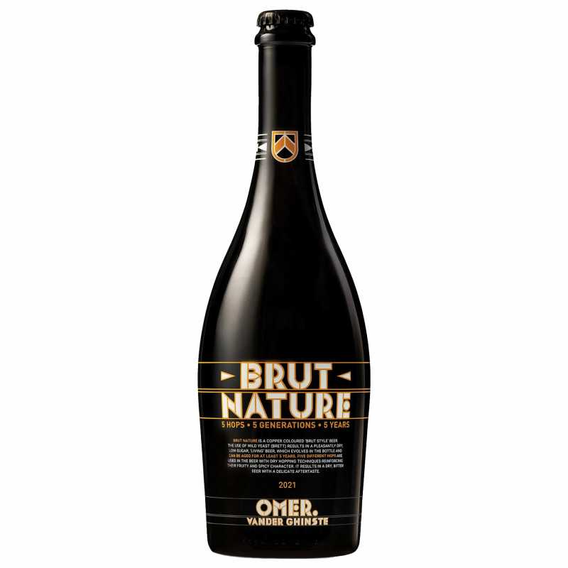 Пиво Omer Vander Ghinste Brut Nature 2021 светлое 0,75 л