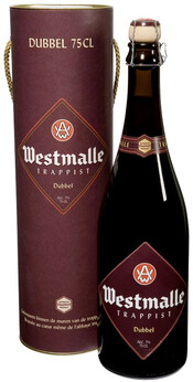 Пиво Westmalle Trappist Dubbel in gift tube 7% 0,75 л