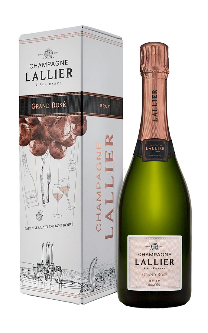 Шампанское брют розовое Lallier Grand Rose Brut Grand Cru Champagne, Франция, 0.75 л