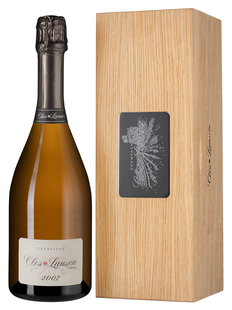 Шампанское Clos Lanson Blanc de Blancs in wooden giftbox, 2007 г.