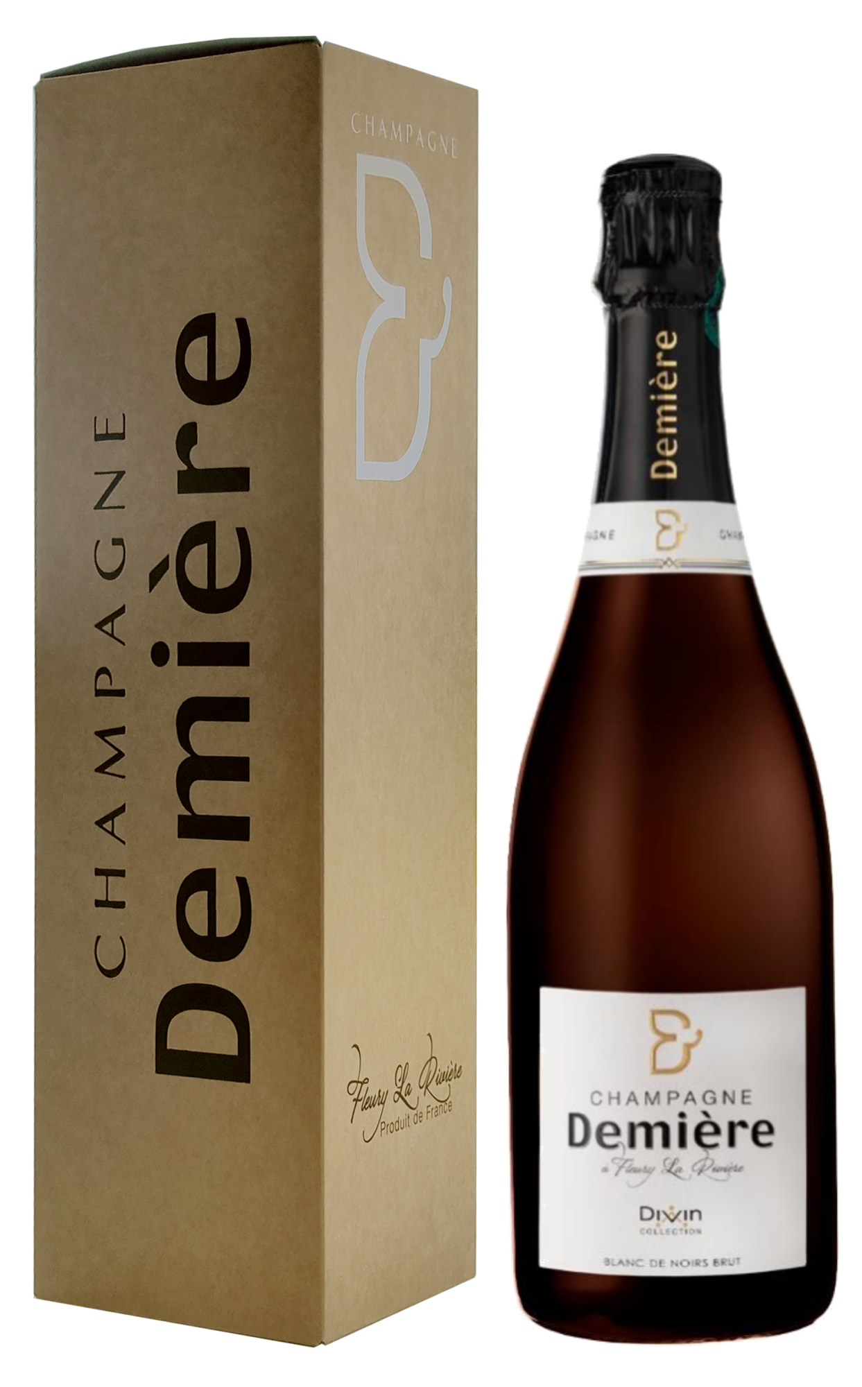 Шампанское Demiere Divin Blanc de Noirs Brut в подарочной упаковке 0.75 л