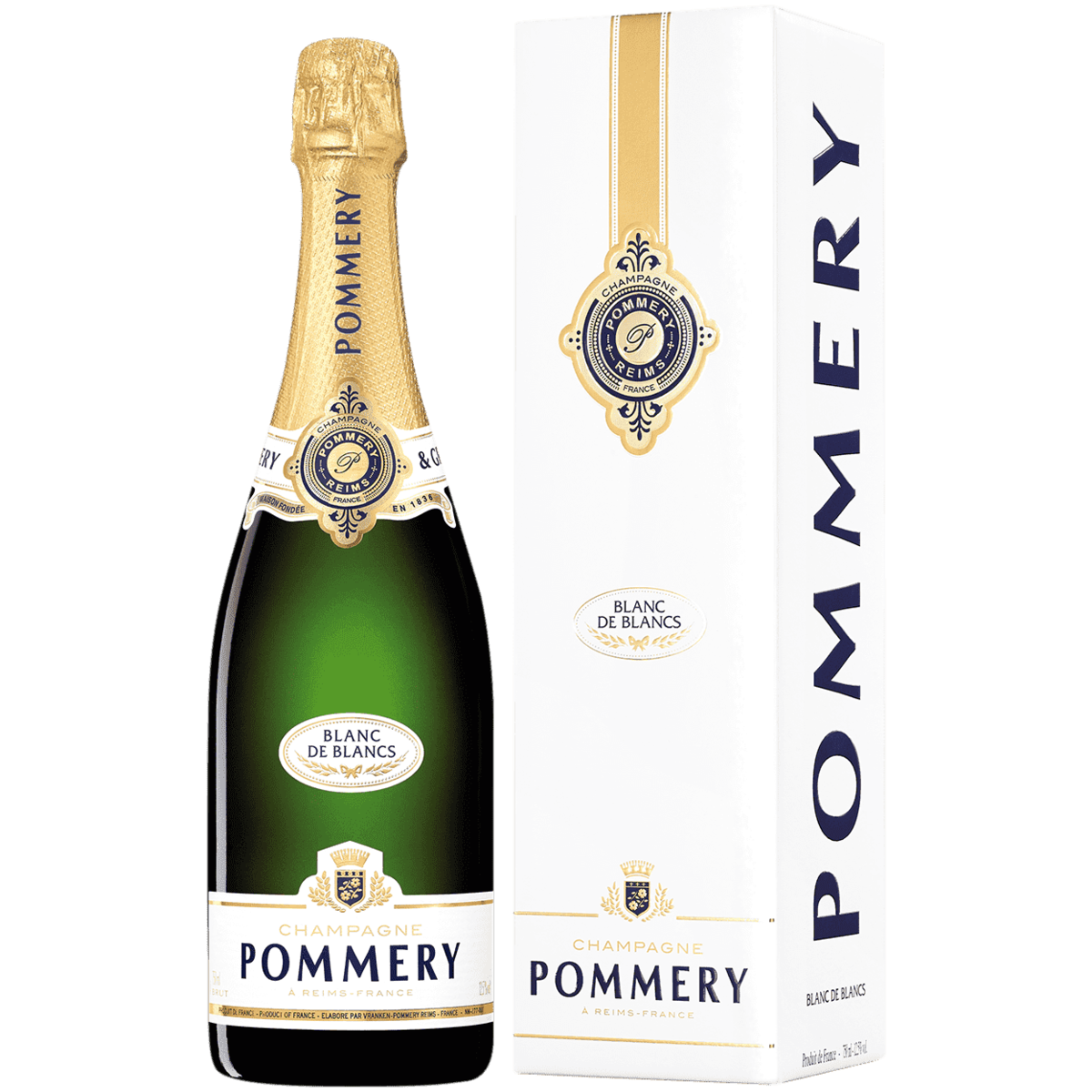 Шампанское Pommery Apanage Blanc de Blancs белое брют 0,75 л в подарочной упаковке