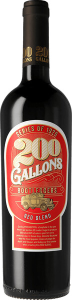 Вино 200 Gallons Bootleggers Red Blend, 2021, 0,75 л