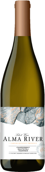 Вино Alma River Chardonnay-Rkatsiteli-Traminer, 0,75 л