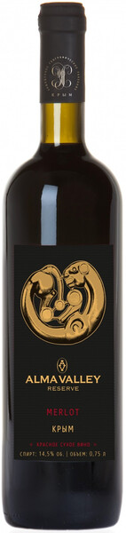 Вино Alma Valley Reserve Merlot, 2019, 0,75 л