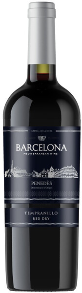 Вино Barcelona Mediterranean Wine Tempranillo красное, сухое, 750 мл