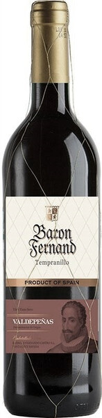 Вино Baron Fernand Tempranillo Seco, La Mancha DO, 0,75 л