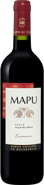 Вино Baron Philippe De Rothschild Mapu Carmenere красное, сухое, 750 мл