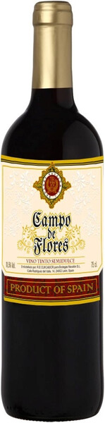 Вино Campo De Flores Tinto красное, полусладкое, 750 мл