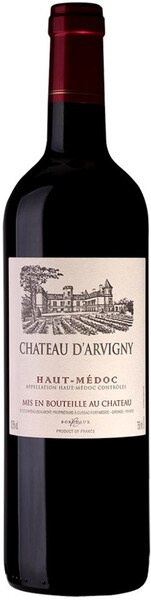 Вино Chateau D'Arvigny Haut Medoc Cru Bourgeois красное, сухое, 750 мл