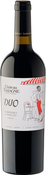 Вино Chateau Tamagne Duo Rouge Dry красное, сухое, 750 мл