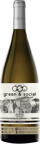 Вино Cuatro Rayas, Green & Social Organic Verdejo, Rueda DO, 0,75 л