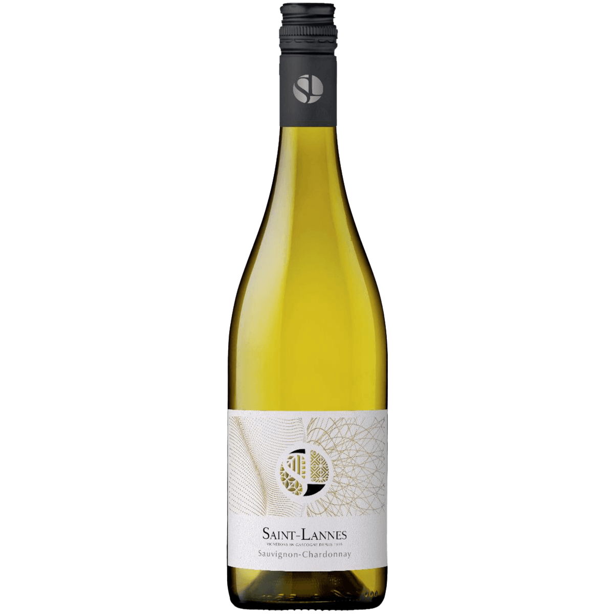 Вино Domaine Saint-Lannes Sauvignon-Chardonnay белое сухое 0,75 л