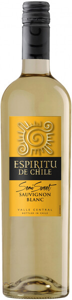 Вино Espiritu de Chile Sauvignon Blanc Semi-Sweet, Valle Central DO, 0,75 л