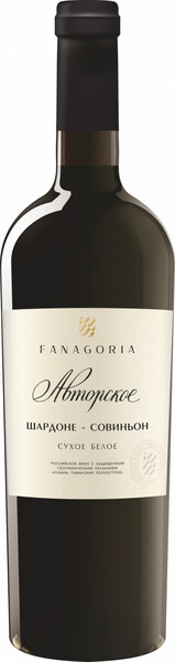 Вино Fanagoria Avtorskoe Vino Chardonnay Sauvignon белое, сухое, 750 мл