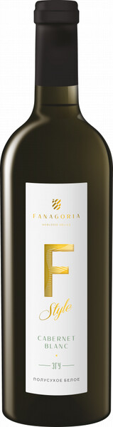 Вино Fanagoria F Style Cabernet Blanc белое, полусухое, 750 мл