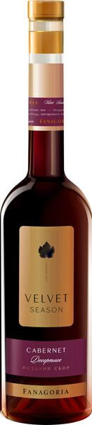 Вино Fanagoria Velvet Season Cabernet красное, сладкое, 500 мл