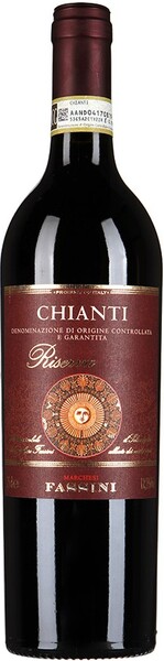 Вино Fassini Chianti Riserva красное, сухое, 750 мл