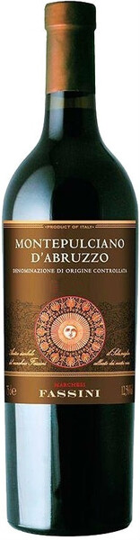 Вино Fassini Montepulciano d'Abruzzo красное, сухое, 750 мл