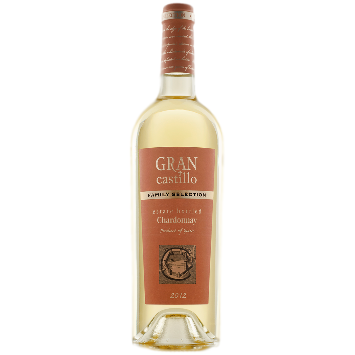 Вино Gran Castillo Family selection Chardonnay белое полусухое 0,75 л