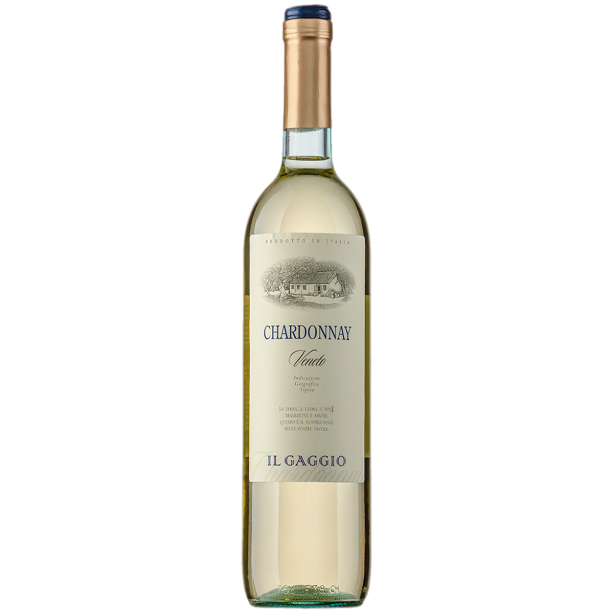 Вино Il Gaggio Chardonnay белое сухое 0,75 л