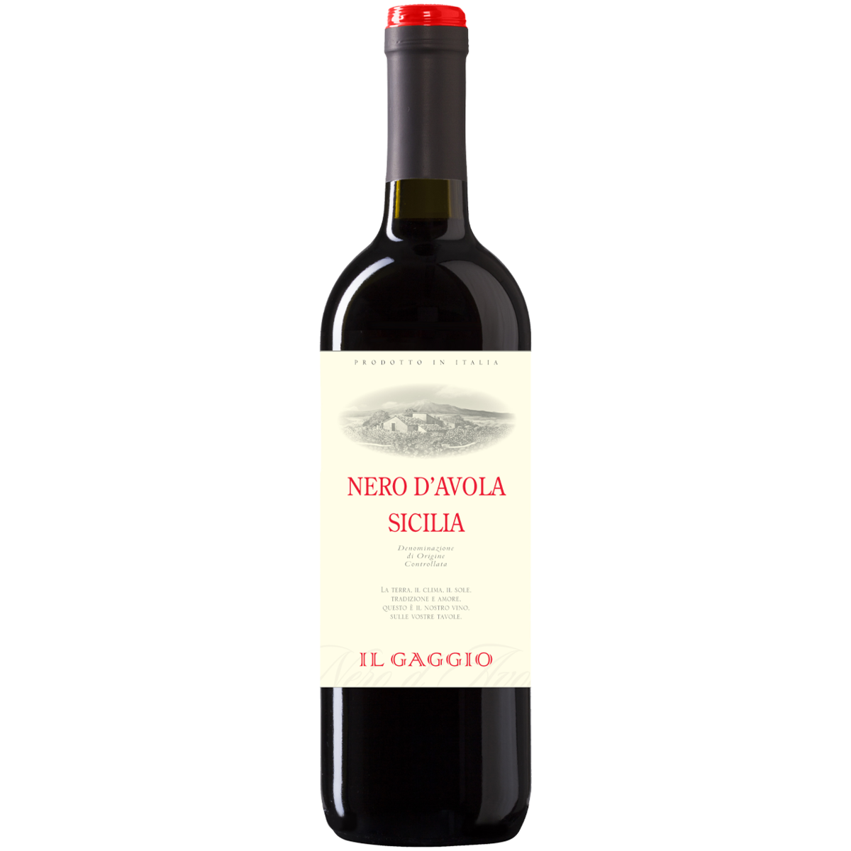 Вино Il Gaggio Nero d’Avola Sicilia красное сухое 0,75 л