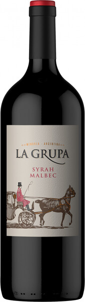 Вино La Grupa Syrah Malbec, Mendoza, 1,125 л