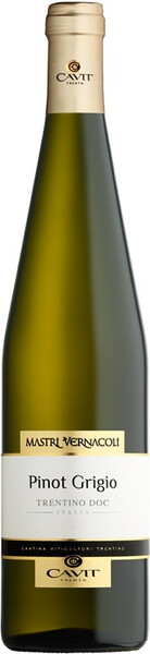 Вино Mastri Vernacoli Pinot Grigio белое, сухое, 750 мл