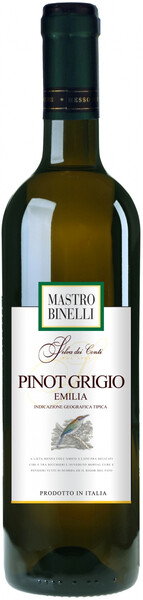 Вино Mastro Binelli Pinot Grigio белое, полусладкое, 750 мл