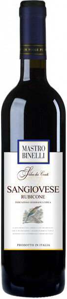 Вино Mastro Binelli Sangiovese красное, полусладкое, 750 мл