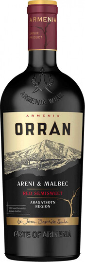 Вино Orran Areni Malbec красное, полусладкое, 750 мл